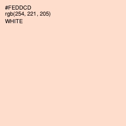 #FEDDCD - Tuft Bush Color Image